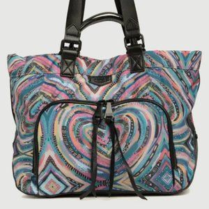 NWT Aimee Kestenberg Pisa Nylon/Leather Tote - LOVE HEART